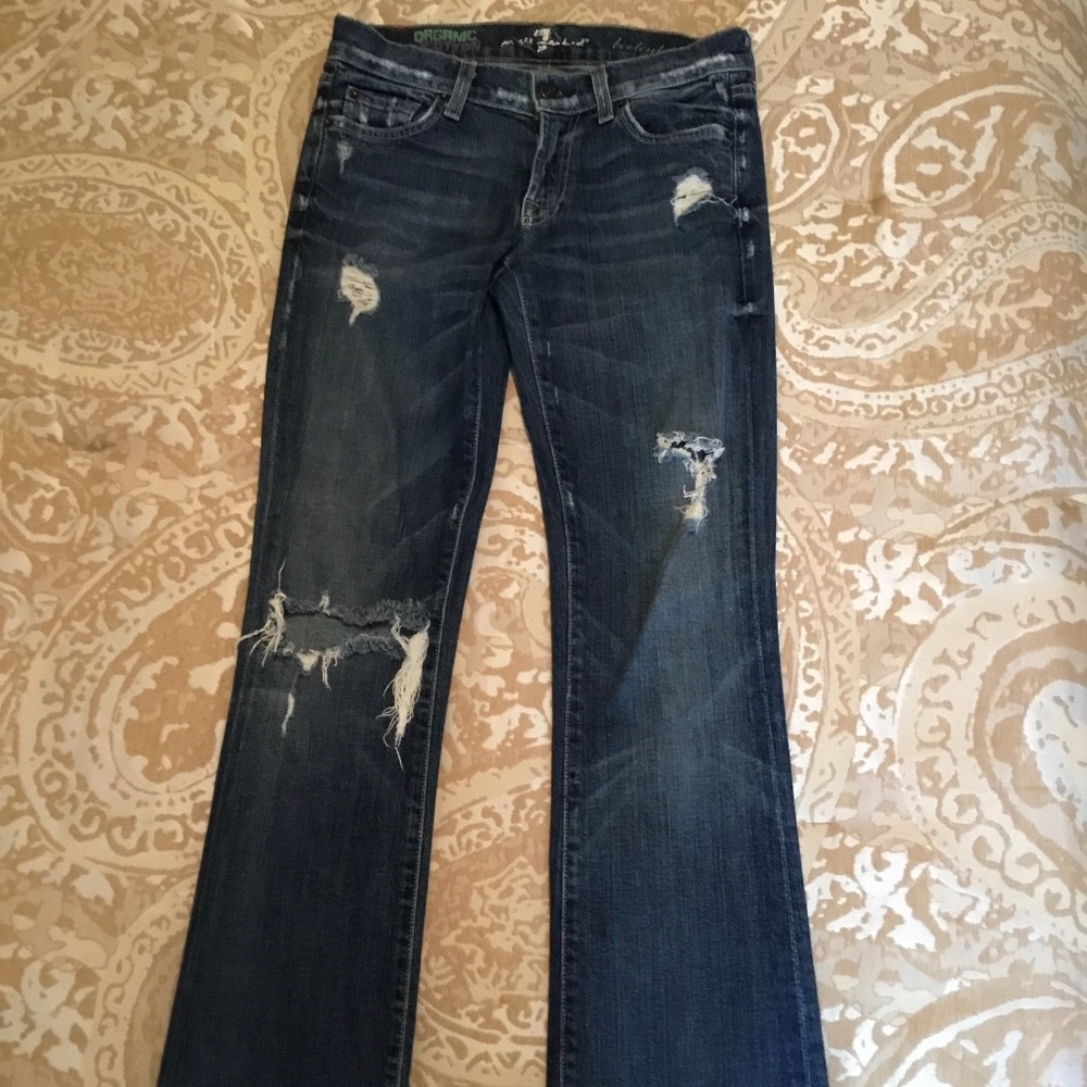 7 For All Mankind Organic Cotton Jeans Sz 26